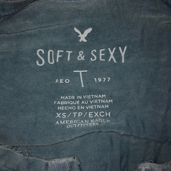 Blue lace up top from American eagle - Picture 3 of 3